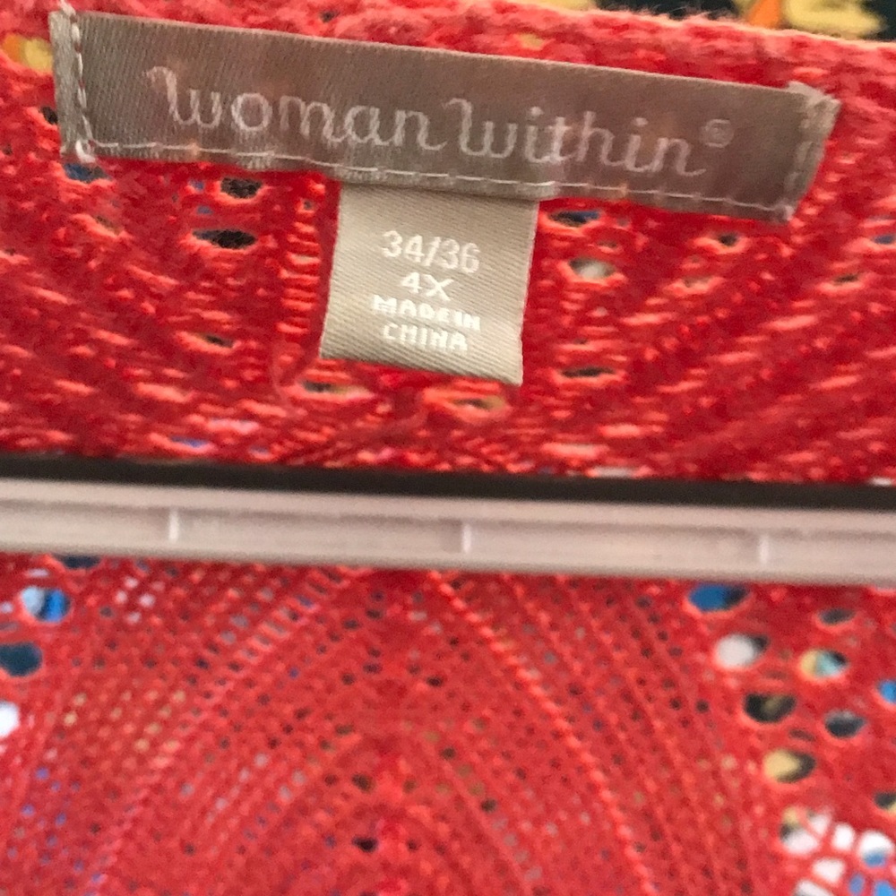 Coral cardigan